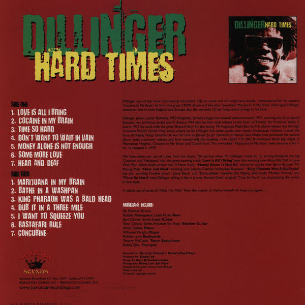 Dillinger ~ Hard Times (Vinyl) - Djungel & Jazz