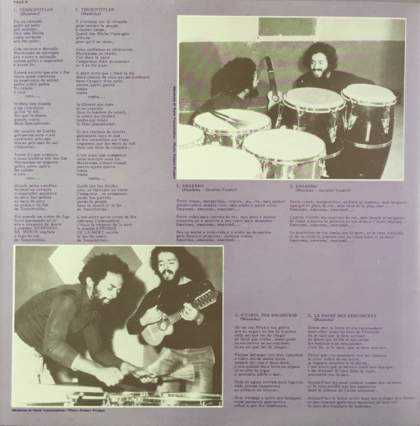 Manduka & Naná Vasconcelos : Manduka (LP, Album)