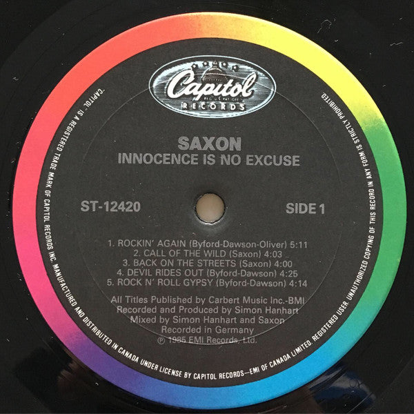 Saxon : Innocence Is No Excuse (LP, Album)