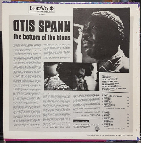 Otis Spann ~ The Bottom Of The Blues (Vinyl) - Djungel & Jazz