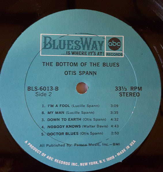 Otis Spann ~ The Bottom Of The Blues (Vinyl) - Djungel & Jazz