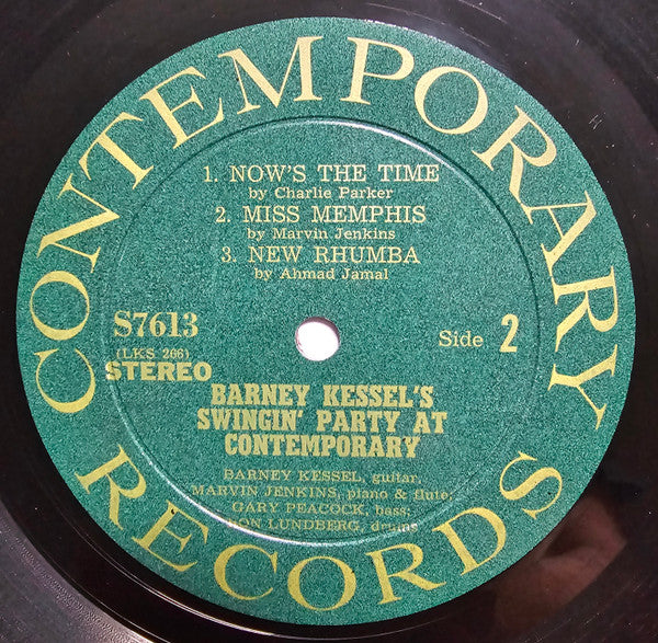 Barney Kessel ~ Barney Kessel's Swingin' Party At Contemporary (Vinyl) - Djungel & Jazz