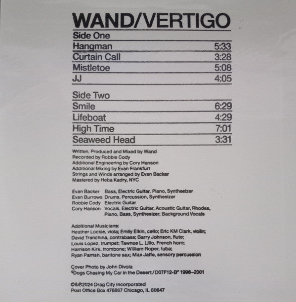 Wand ~ Vertigo (Vinyl) - Djungel & Jazz