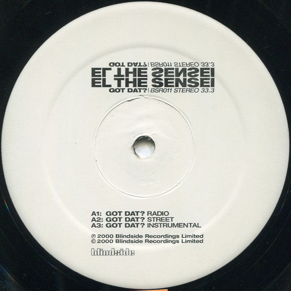 El Da Sensei ~ Got Dat? (Vinyl) - Djungel & Jazz