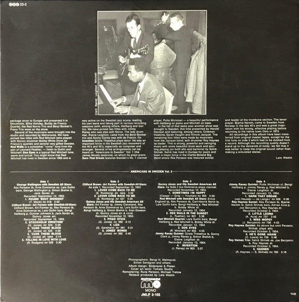 Various ~ Stockholm Sweetnin' - Americans In Sweden 1949-1954 Vol. 2 (Vinyl) - Djungel & Jazz