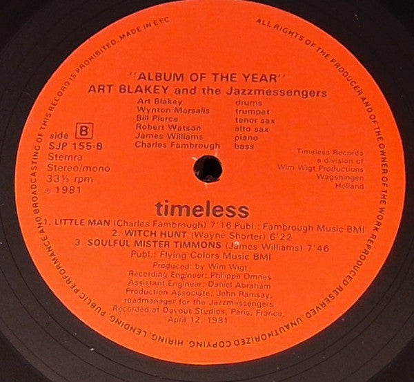 Art Blakey And The Jazzmessengers ~ Album Of The Year (Vinyl) - Djungel & Jazz
