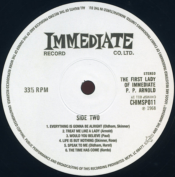 P.P. Arnold ~ The First Lady Of Immediate (Vinyl) - Djungel & Jazz
