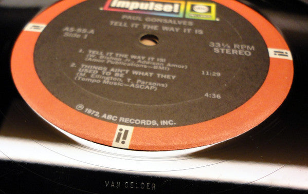 Paul Gonsalves : Tell It The Way It Is (LP, Album, RE)