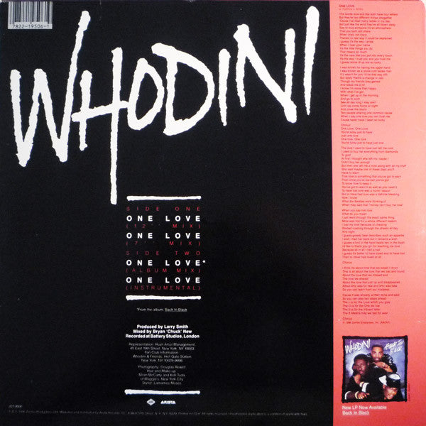 Whodini ~ One Love (Vinyl) - Djungel & Jazz
