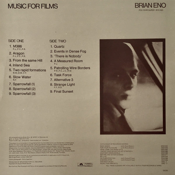 Brian Eno ~ Music For Films (Vinyl) - Djungel & Jazz