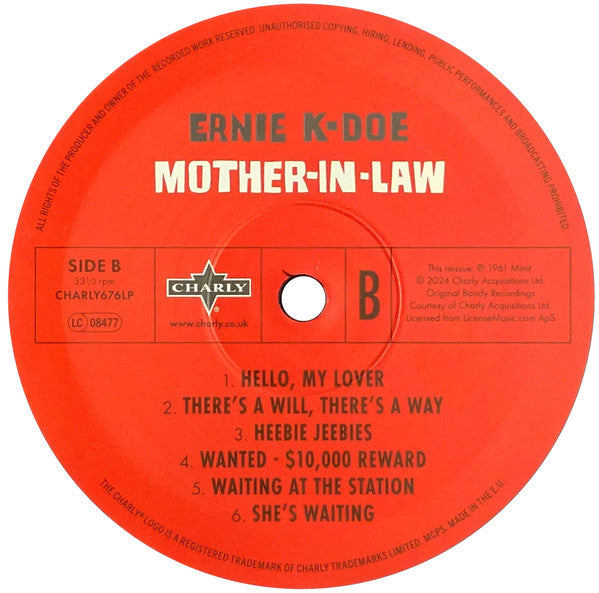 Ernie K-Doe ~ Mother-In-Law (Vinyl) - Djungel & Jazz