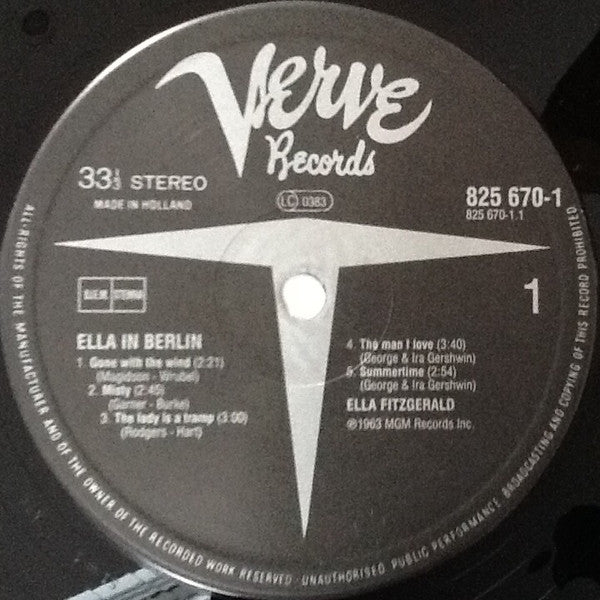 Ella Fitzgerald ~ Mack The Knife - Ella In Berlin (Vinyl) - Djungel & Jazz