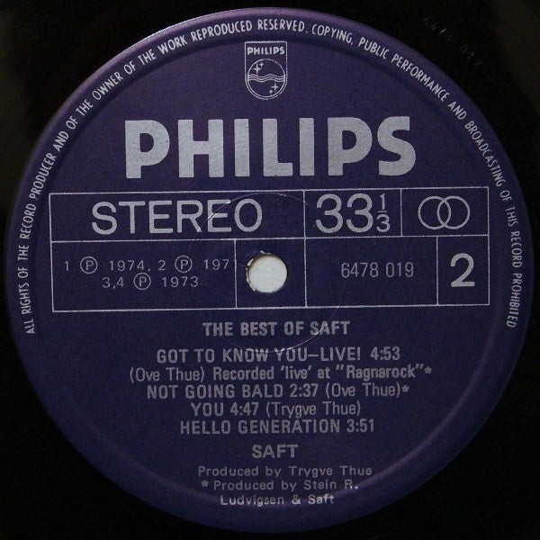 Saft ~ The Best Of Saft (Vinyl) - Djungel & Jazz