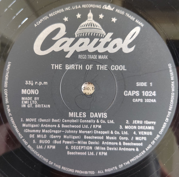 Miles Davis ~ The Birth Of The Cool (Vinyl) - Djungel & Jazz