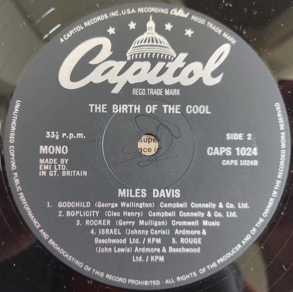Miles Davis ~ The Birth Of The Cool (Vinyl) - Djungel & Jazz