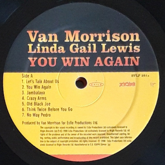 Van Morrison, Linda Gail Lewis ~ You Win Again (Vinyl) - Djungel & Jazz