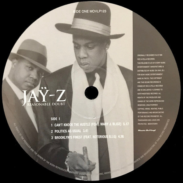 Jay-Z ~ Reasonable Doubt (Vinyl) - Djungel & Jazz