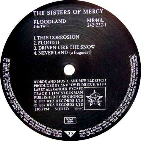 The Sisters Of Mercy ~ Floodland (Vinyl) - Djungel & Jazz