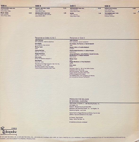 John Coltrane ~ The Mastery Of John Coltrane / Vol. IV "Trane's Modes" (Vinyl) - Djungel & Jazz
