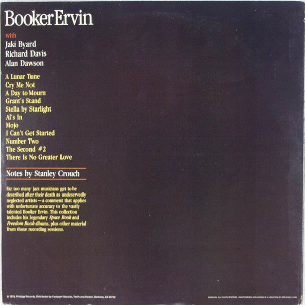 Booker Ervin ~ The Freedom And Space Sessions (Vinyl) - Djungel & Jazz