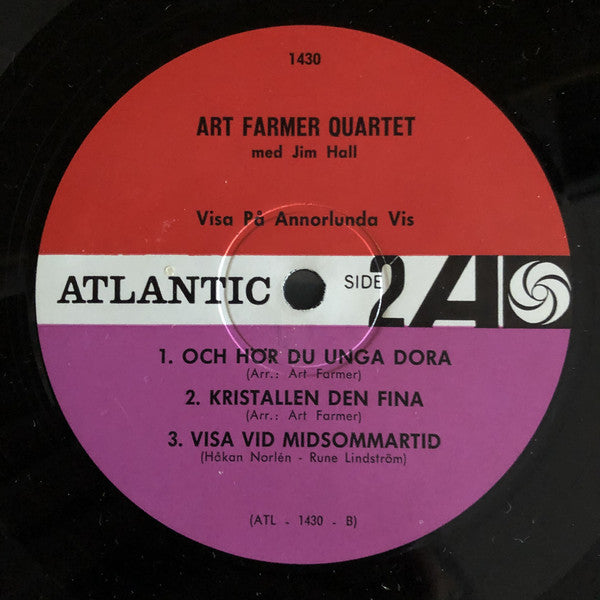 Art Farmer Quartet Med Jim Hall ~ Visa På Annorlunda Vis (Vinyl) - Djungel & Jazz