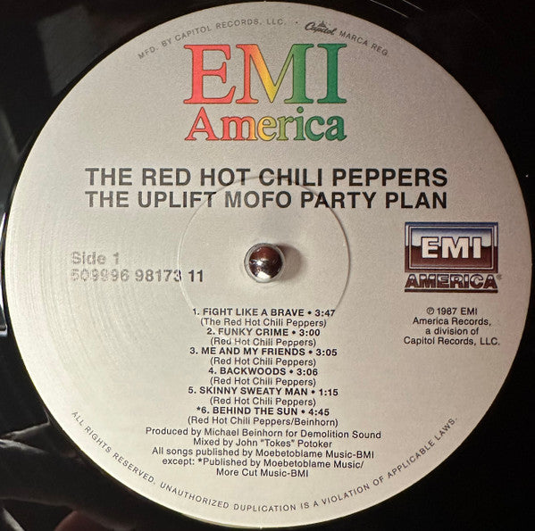 The Red Hot Chili Peppers ~ The Uplift Mofo Party Plan (Vinyl) - Djungel & Jazz
