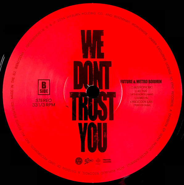 Future & Metro Boomin ~ We Dont Trust You (Vinyl) - Djungel & Jazz