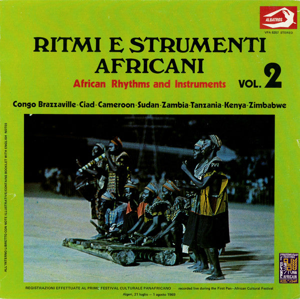 Various : Ritmi E Strumenti Africani = African Rhythms And Instruments Vol. 2 (LP)