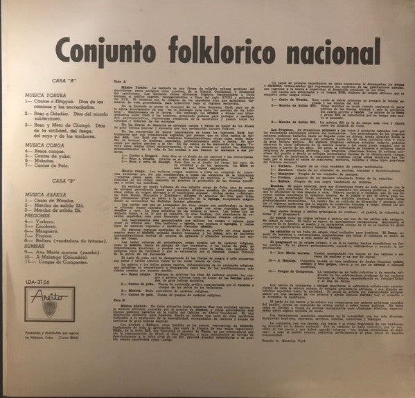 Conjunto Folklorico Nacional ~ Conjunto Folklorico Nacional (Vinyl) - Djungel & Jazz