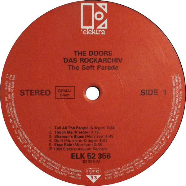 The Doors ~ The Soft Parade (Vinyl) - Djungel & Jazz