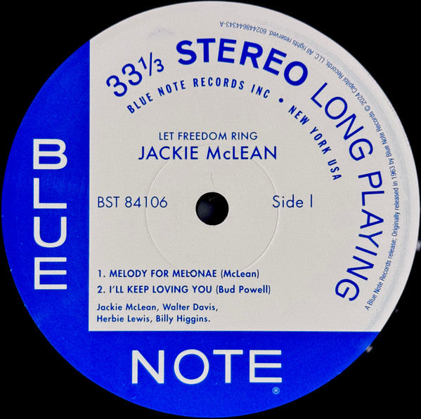 Jackie McLean ~ Let Freedom Ring (Vinyl) - Djungel & Jazz