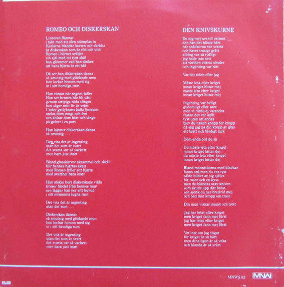 Tant Strul ~ Romeo Och Diskerskan / Den Knivskurne (Vinyl) - Djungel & Jazz