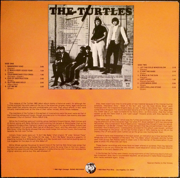 The Turtles ~ It Ain't Me Babe (Vinyl) - Djungel & Jazz