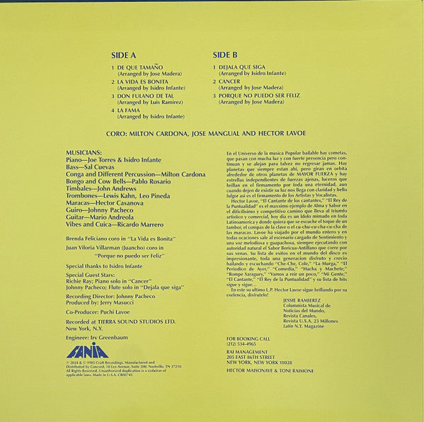 Hector Lavoe ~ Reventó (Vinyl) - Djungel & Jazz