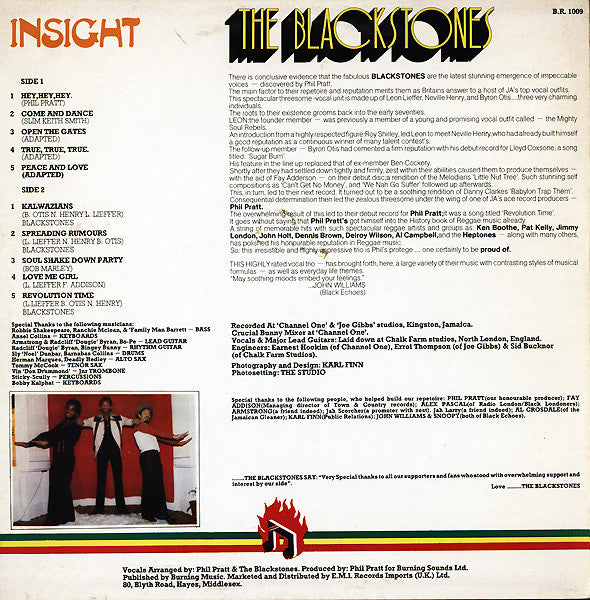 The Blackstones : Insight (LP, Album)