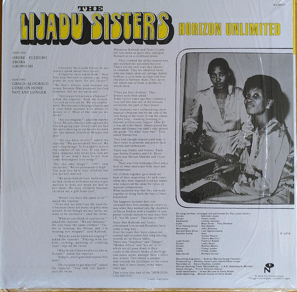 Lijadu Sisters ~ Horizon Unlimited (Vinyl) - Djungel & Jazz