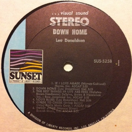 Lou Donaldson ~ Down Home (Vinyl) - Djungel & Jazz