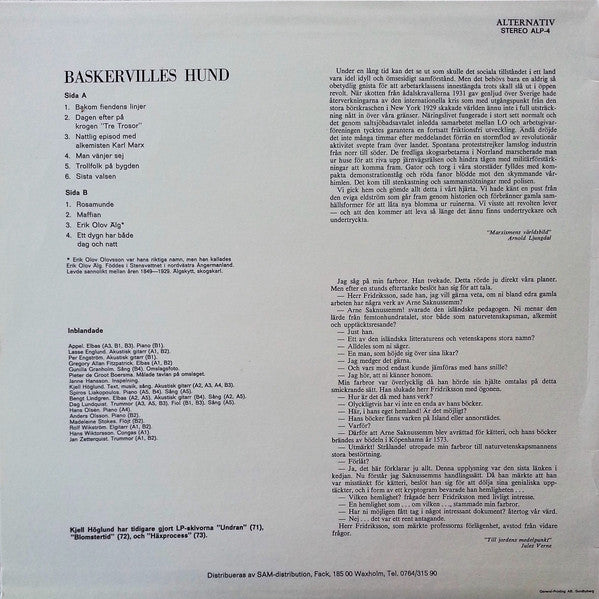 Kjell Höglund : Baskervilles Hund (LP, Album)