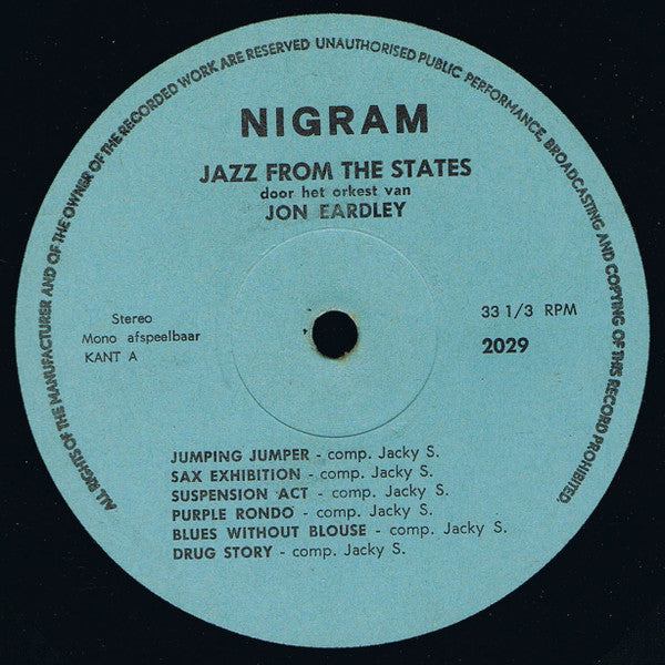 Jon Eardley ~ Jazz From The States (Vinyl) - Djungel & Jazz