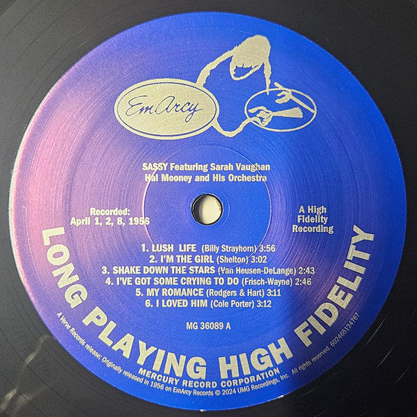 Sarah Vaughan ~ Sassy (Vinyl) - Djungel & Jazz