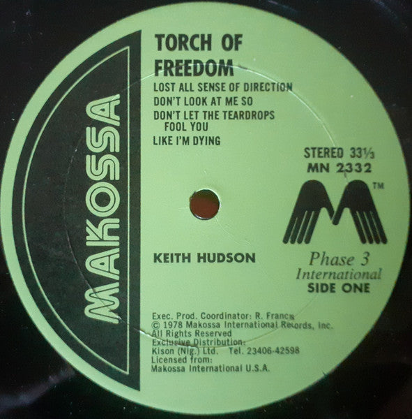 Keith Hudson : Torch Of Freedom (LP, Album)