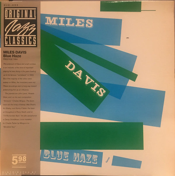 Miles Davis : Blue Haze (LP, Comp, Mono, RE)