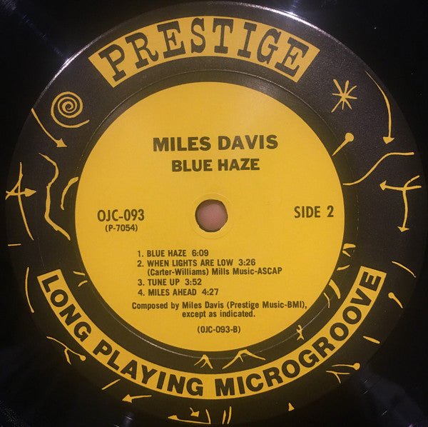 Miles Davis : Blue Haze (LP, Comp, Mono, RE)
