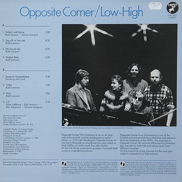 Opposite Corner ~ Low-High (Vinyl) - Djungel & Jazz