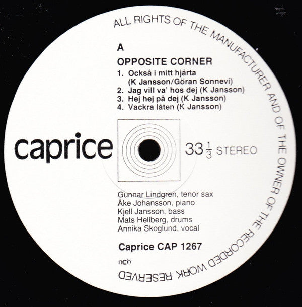 Opposite Corner ~ Low-High (Vinyl) - Djungel & Jazz