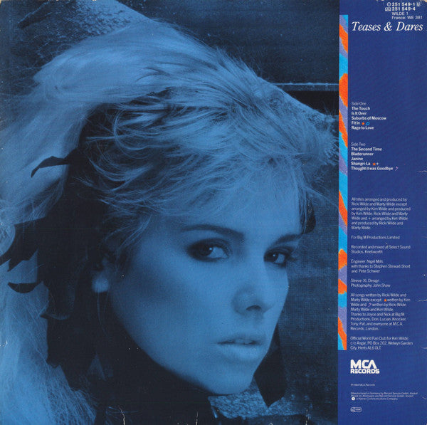 Kim Wilde ~ Teases & Dares (Vinyl) - Djungel & Jazz