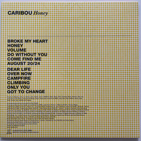 Caribou ~ Honey (Vinyl) - Djungel & Jazz