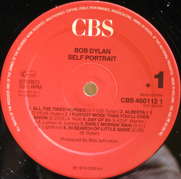 Bob Dylan ~ Self Portrait (Vinyl) - Djungel & Jazz