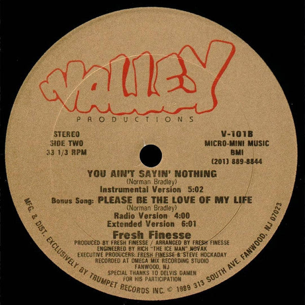 Fresh Finesse ~ You Ain't Sayin' Nothing (Vinyl) - Djungel & Jazz
