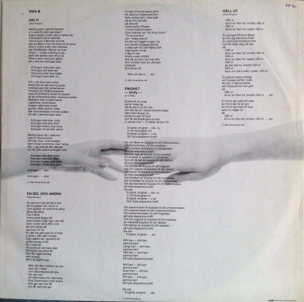 Peps Persson ~ En Del Och Andra (Vinyl) - Djungel & Jazz